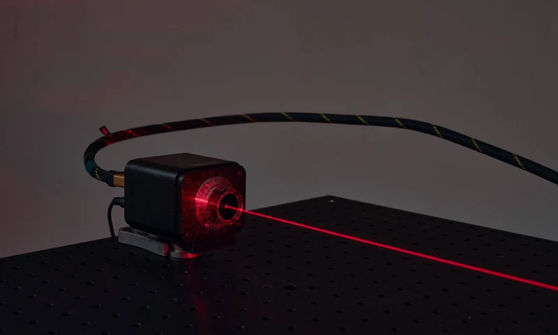 Dimensions of the Line — camera capturing the illuminated laser beam